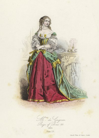 Madame de Grignan, aristocratica francese del tempo di Luigi XIV da French School