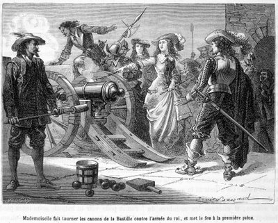 Mademoiselle (Grande Mademoiselle = Duchessa di Montpensier) rivolse i cannoni della Bastiglia contro l