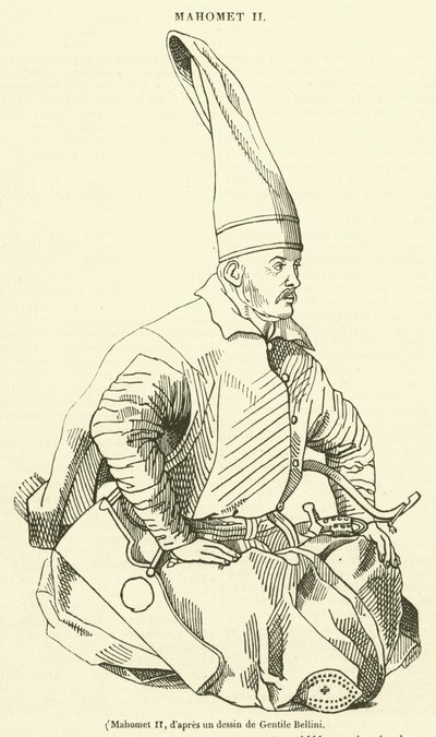 Maometto II (incisione) da French School