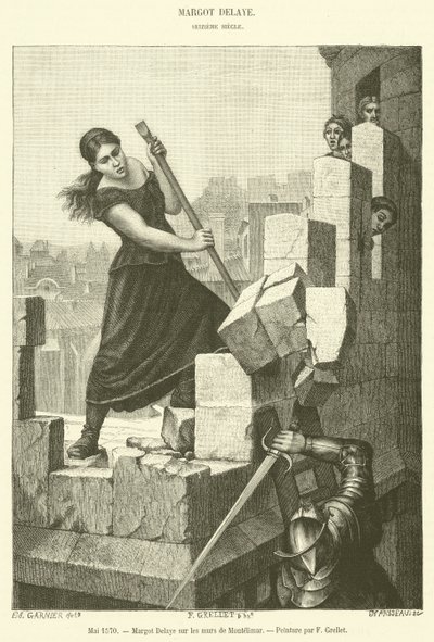 Maggio 1570, Margot Delaye sulle mura di Montelimar da French School