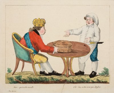 Mais... qui touche mouille, c.1803-4 da French School