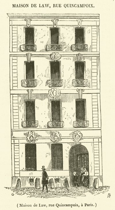 Casa di Law, rue Quincampoix, a Parigi da French School