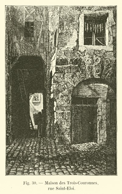 Casa delle Tre Corone, rue Saint-Eloi da French School