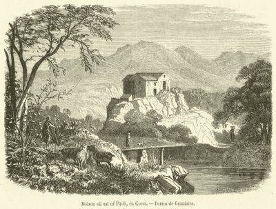 Casa natale di Paoli, in Corsica da French School