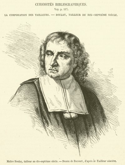 Maestro Boulay, sarto nel diciassettesimo secolo da French School