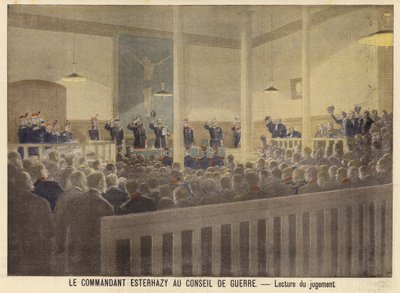 Il maggiore Esterhazy davanti alla corte marziale da French School