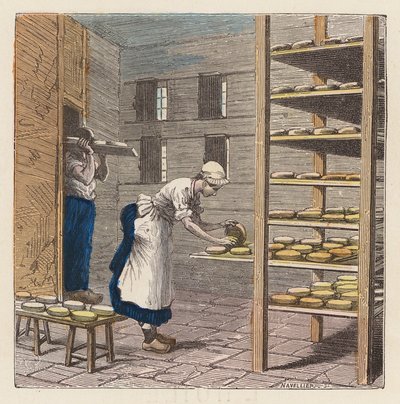 Produzione di formaggio da French School