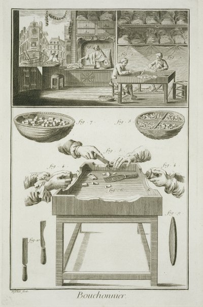 Fabbricazione di tappi di bottiglia, dall