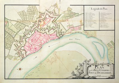 Mappa di Düsseldorf da French School