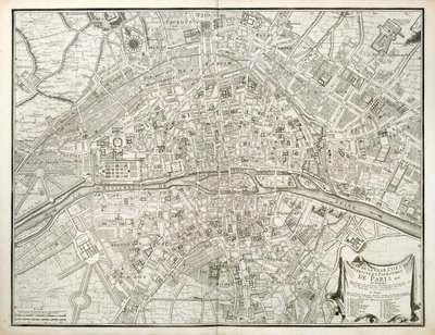Mappa di Parigi, da L