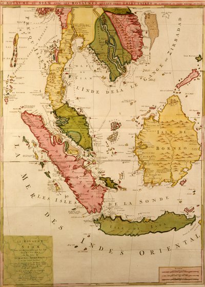 Mappa del Sud-Est Asiatico da French School