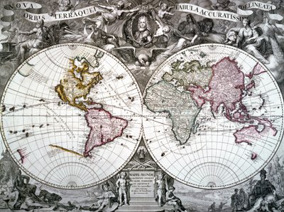 Mappa del mondo da French School