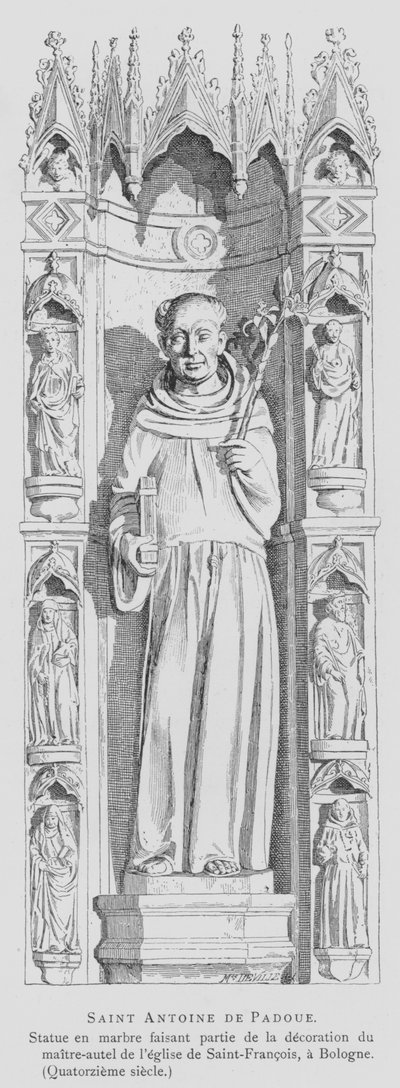 Statua di marmo di Sant