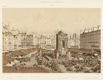 Mercato degli Innocenti, 1855 da French School
