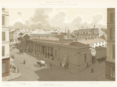 Mercato del Tempio, 1840, e Convento dell