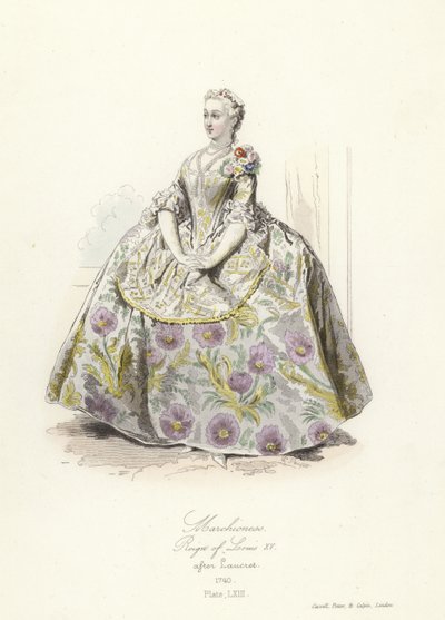 Marchesa, regno di Luigi XV di Francia da French School