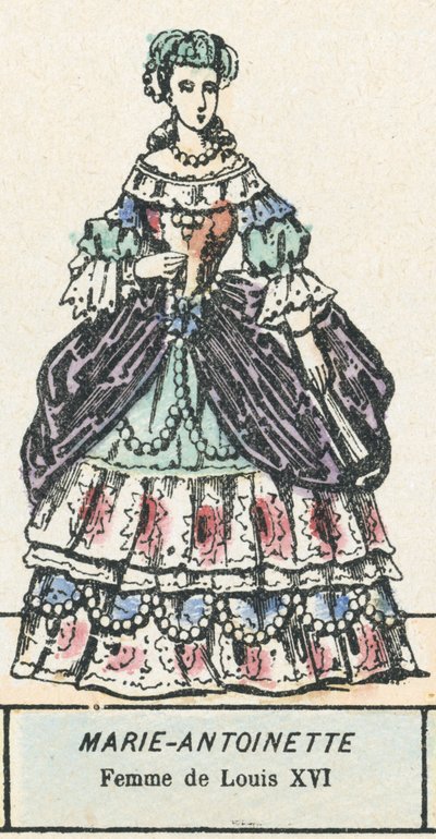 Maria Antonietta, moglie di Luigi XVI da French School