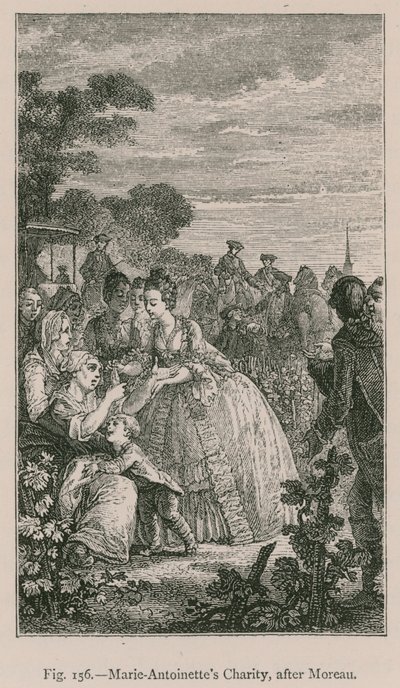 La carità di Maria Antonietta da French School