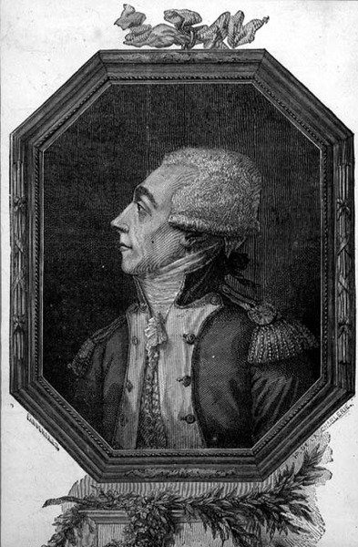 Marie Joseph Paul Yves Roch Gilbert du Motier, Marchese de Lafayette (1757-1834) (incisione) da French School