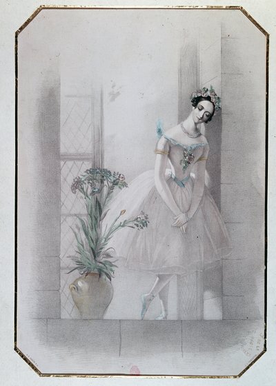 Marie Taglioni in “la Sylphide”, opera italiana da French School