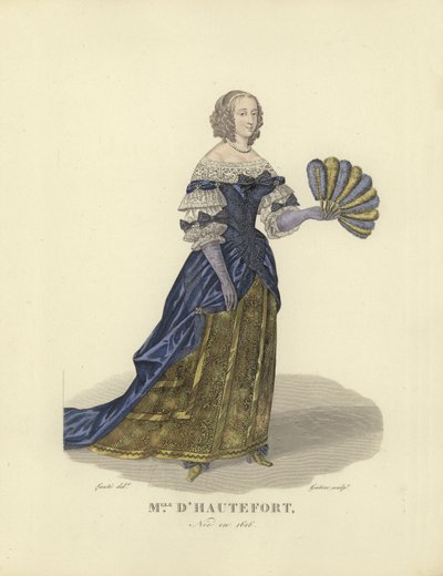 Maria de Hautefort, favorita del re Luigi XIII di Francia da French School