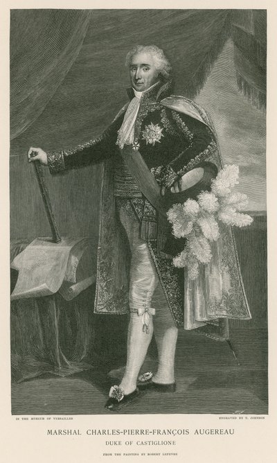 Maresciallo Charles-Pierre-Francois Augereau da French School