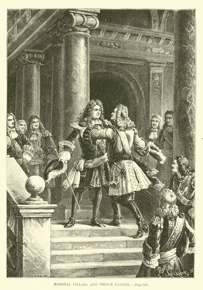 Maresciallo Villars e Principe Eugenio da French School