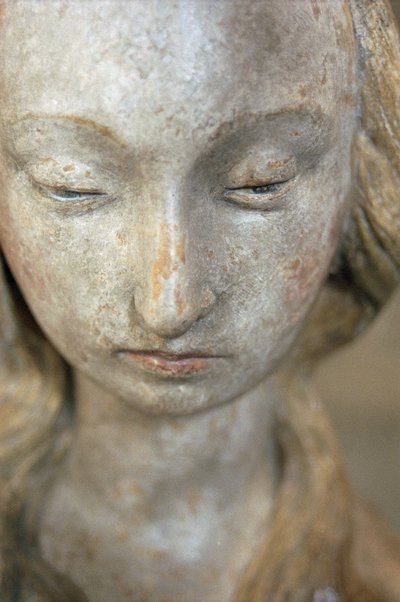 Maria Maddalena, fine XV secolo (pietra policroma) da French School