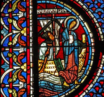 Finestra di Maria Maddalena: Maria sbarca in Provenza da French School
