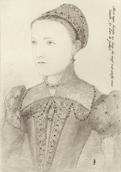 Maria Stuarda da giovane da French School