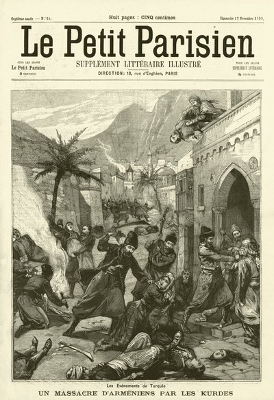 Massacro di armeni da parte dei curdi in Turchia da French School