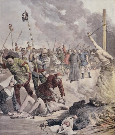 Massacri in Cina, da Le Petit Journal, 1891 da French School