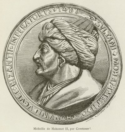 Medaglia di Maometto II, di Constanzo da French School