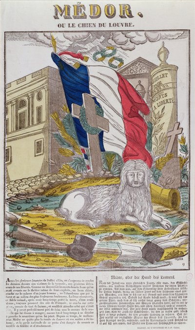 Medor, il fedele cane del Louvre, c.1831 da French School