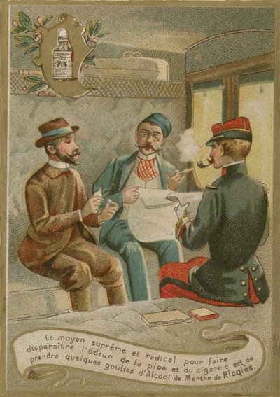 Menthe de Ricqles, carta commerciale da French School