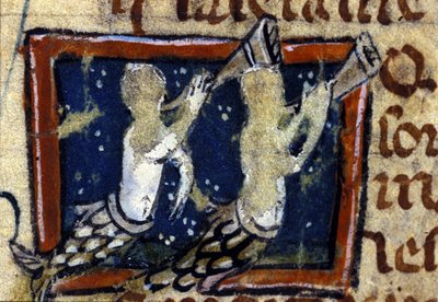 Sirene rappresentate in un bestiario francese del XIV secolo. Milano, Biblioteca Trivulziana da French School