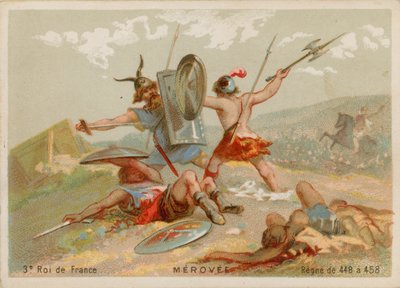 Meroveo, Re di Francia (412-457) da French School