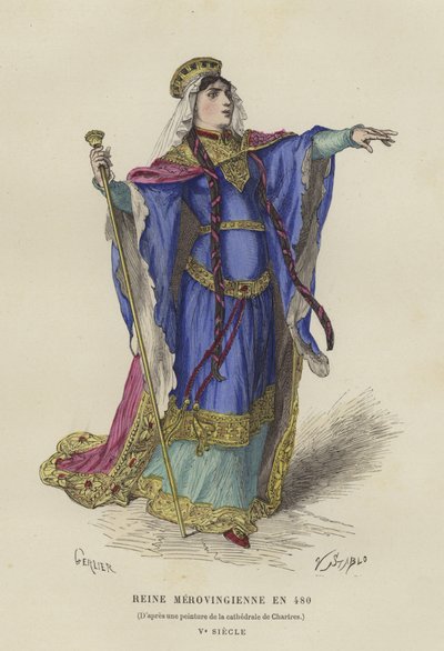 Regina merovingia, 480 da French School