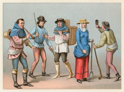 Costume del Medioevo da French School