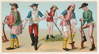 Costume del Medioevo da French School