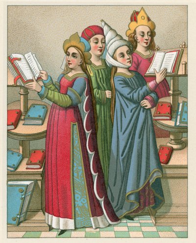Costume del Medioevo da French School