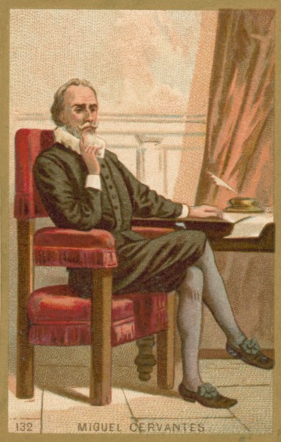 Miguel de Cervantes, romanziere, poeta e drammaturgo spagnolo da French School