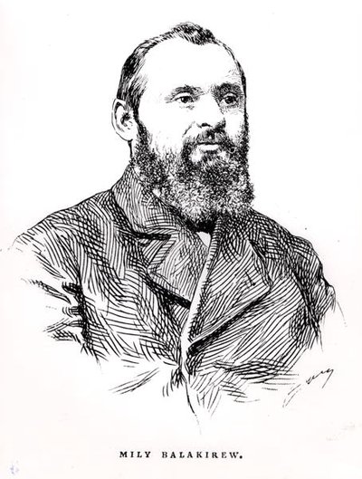 Mily Alekseyevich Balakirev (1837-1910), illustrazione da 