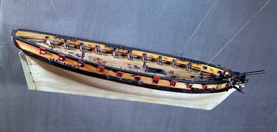 Modello di una nave pirata, c.1810 da French School