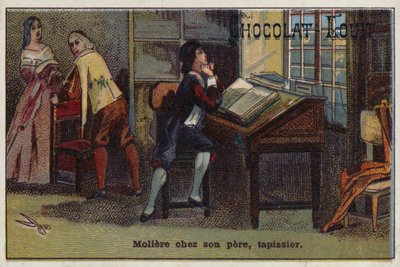 Molière, drammaturgo francese, nella casa di suo padre, un tappezziere da French School