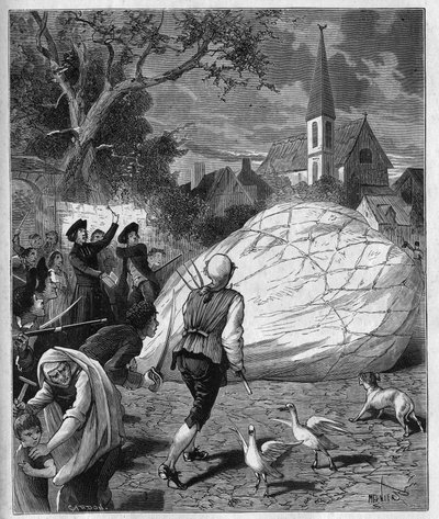 Il pallone aerostatico di Monsieur de Montgolfier cadde a Gonesse (Val-d