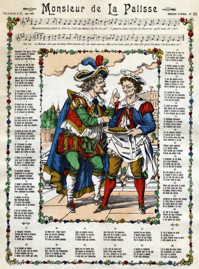 Monsieur de la Palisse. Immagine di Epinal del XIX secolo da French School