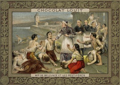 Monsignor de Belsunce, Vescovo di Marsiglia e vittime della peste, 1720 da French School