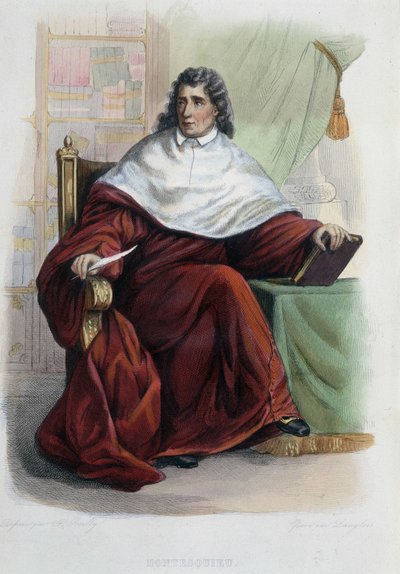 Montesquieu - in Ed. Mennechet, "Le Plutarque francais" da French School