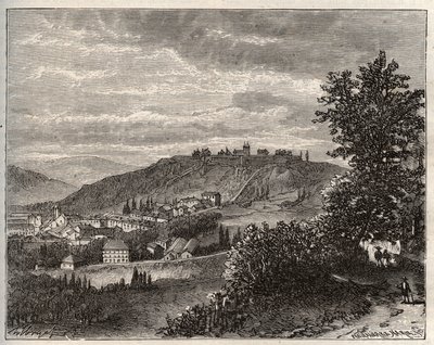Montmedy - Mosa, nella regione Lorena - incisione in 